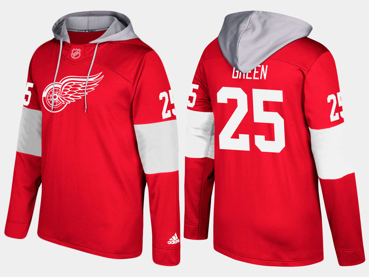 NHL Men Detroit red wings mike green  red hoodie